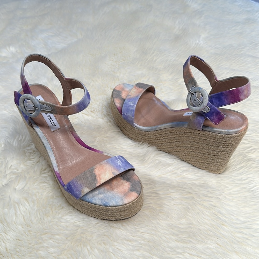 Chelsea & Violet Espadrille Wedge Sandals